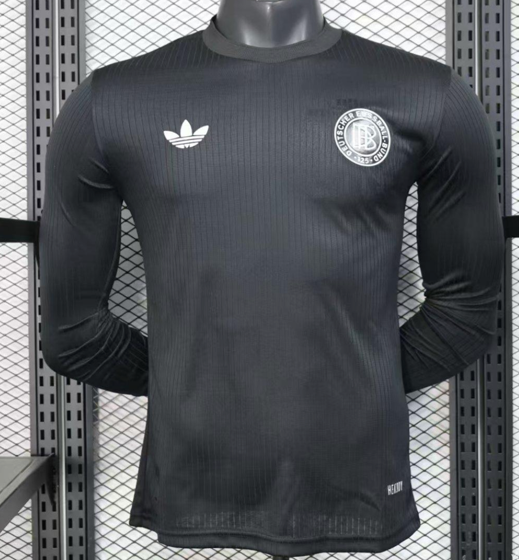 Germany 125th Anniversary Player Jersey Long Sleeve Black