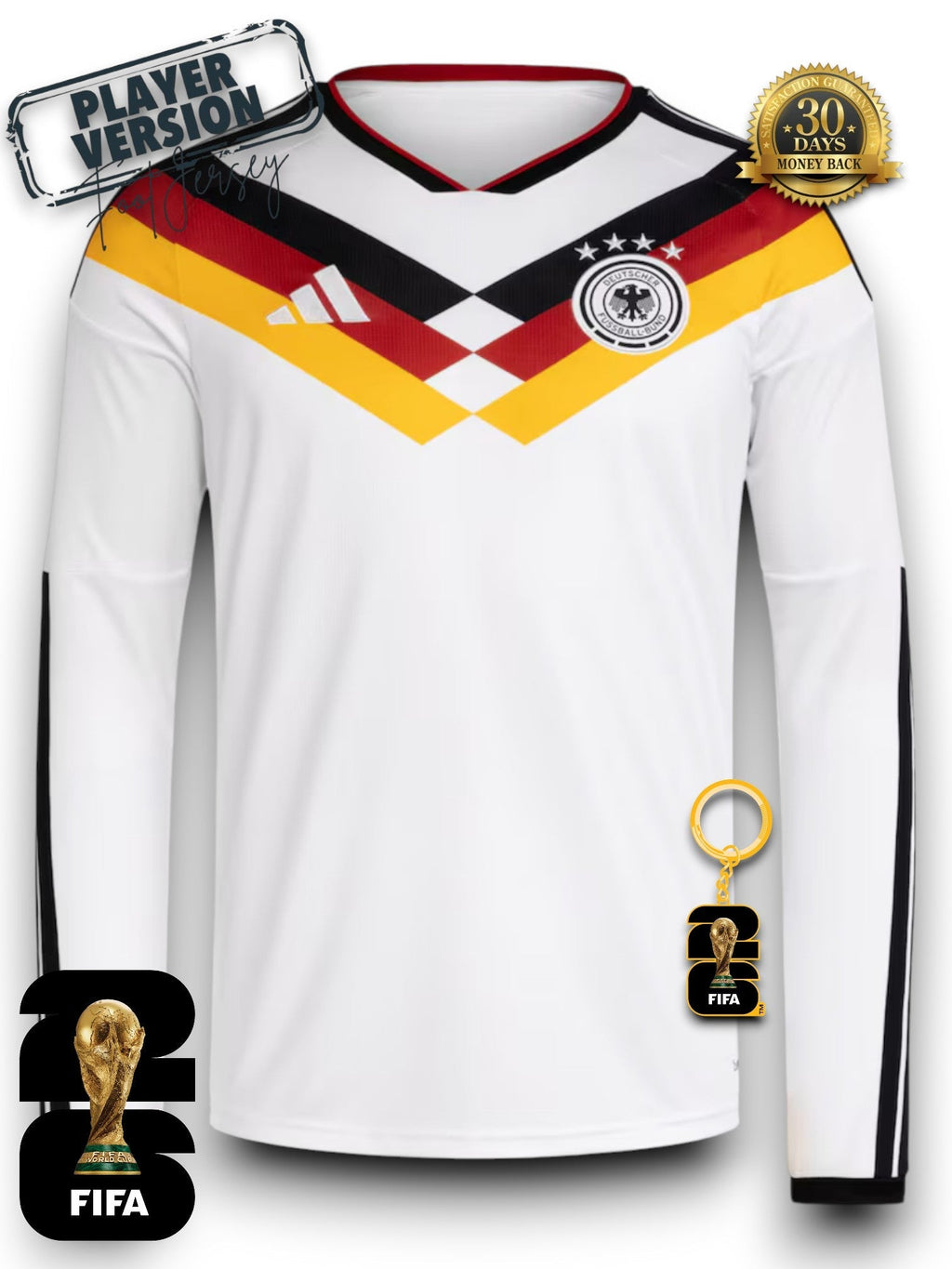 Germany World Cup 2026 Jersey Player Version - Long Sleeve