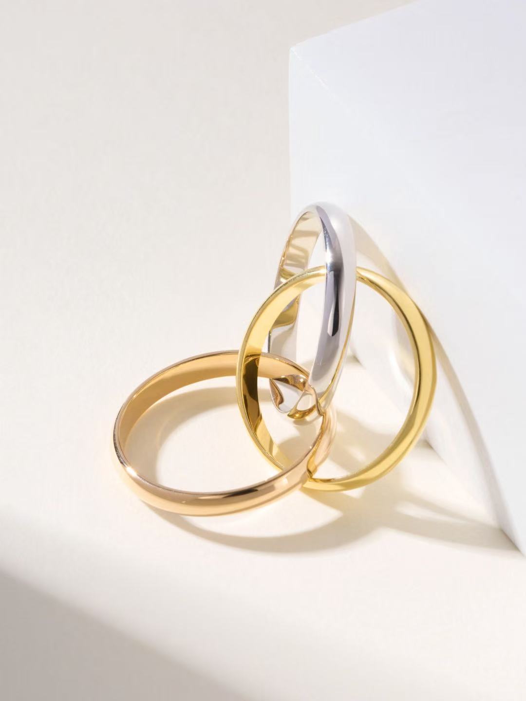 3 Color Simple and stylish new ring 1