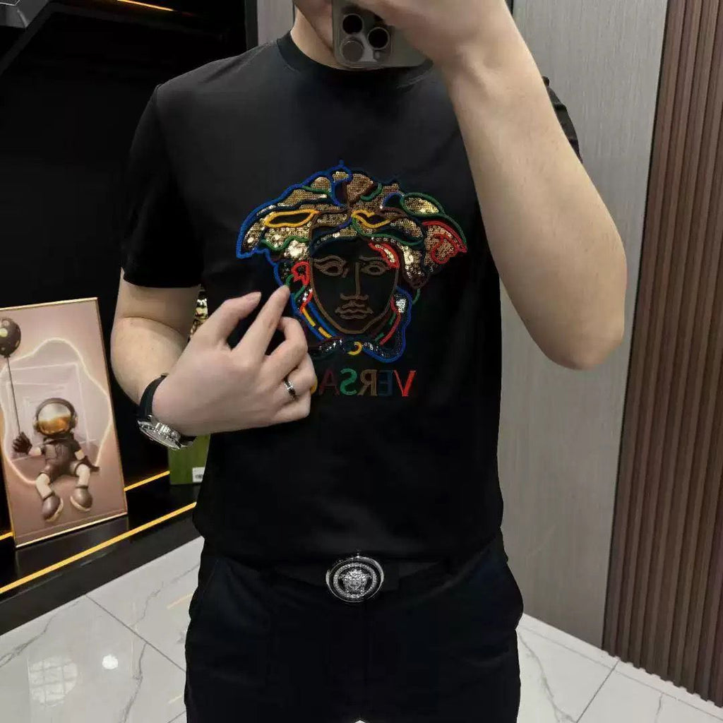 letter 2 color fashion T-shirt 090201