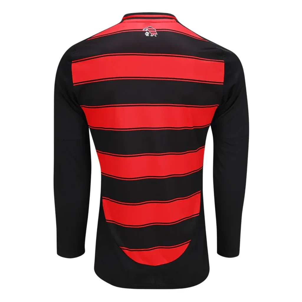 Camisa Flamengo CRF l 25/26 Manga Longa - Preto e Vermelho