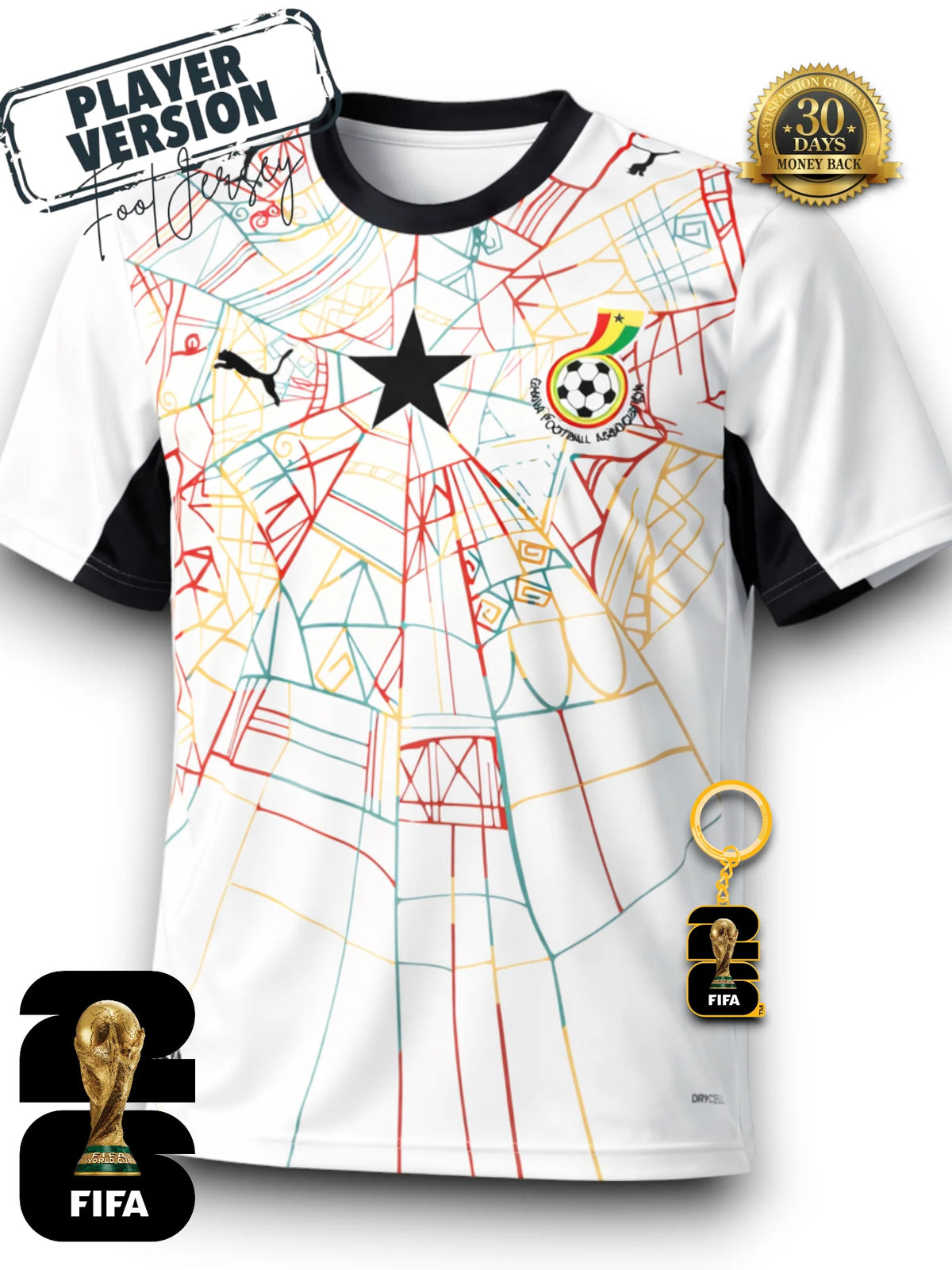 Ghana World Cup 2026 Jersey - Player Version