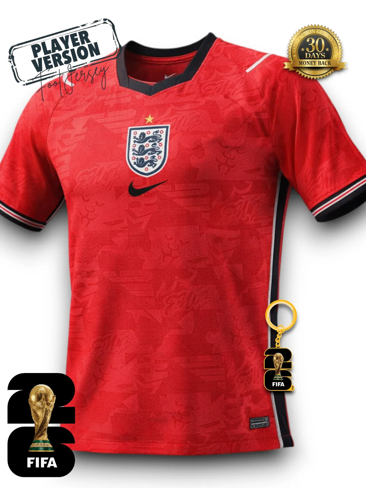 England World Cup 2026 Away Jersey - Player Version