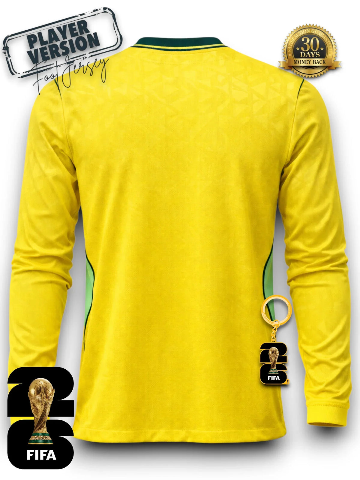 Brazil World Cup 2026 Jersey Player Version - Long Sleeve