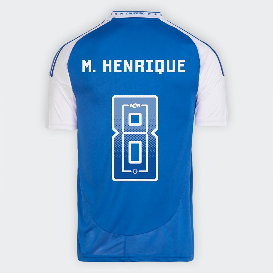 Camisa Adidas Cruzeiro 2025/26 I M. HENRIQUE N° 8