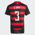 Camisa Adidas Flamengo 2025/26 I LÉO ORTIZ N° 3