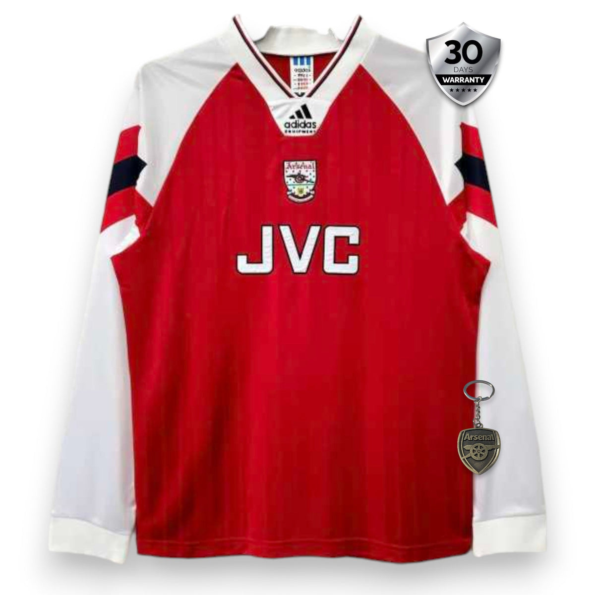 Arsenal Retro Jersey Home 1992/94 Long Sleeve - Remake