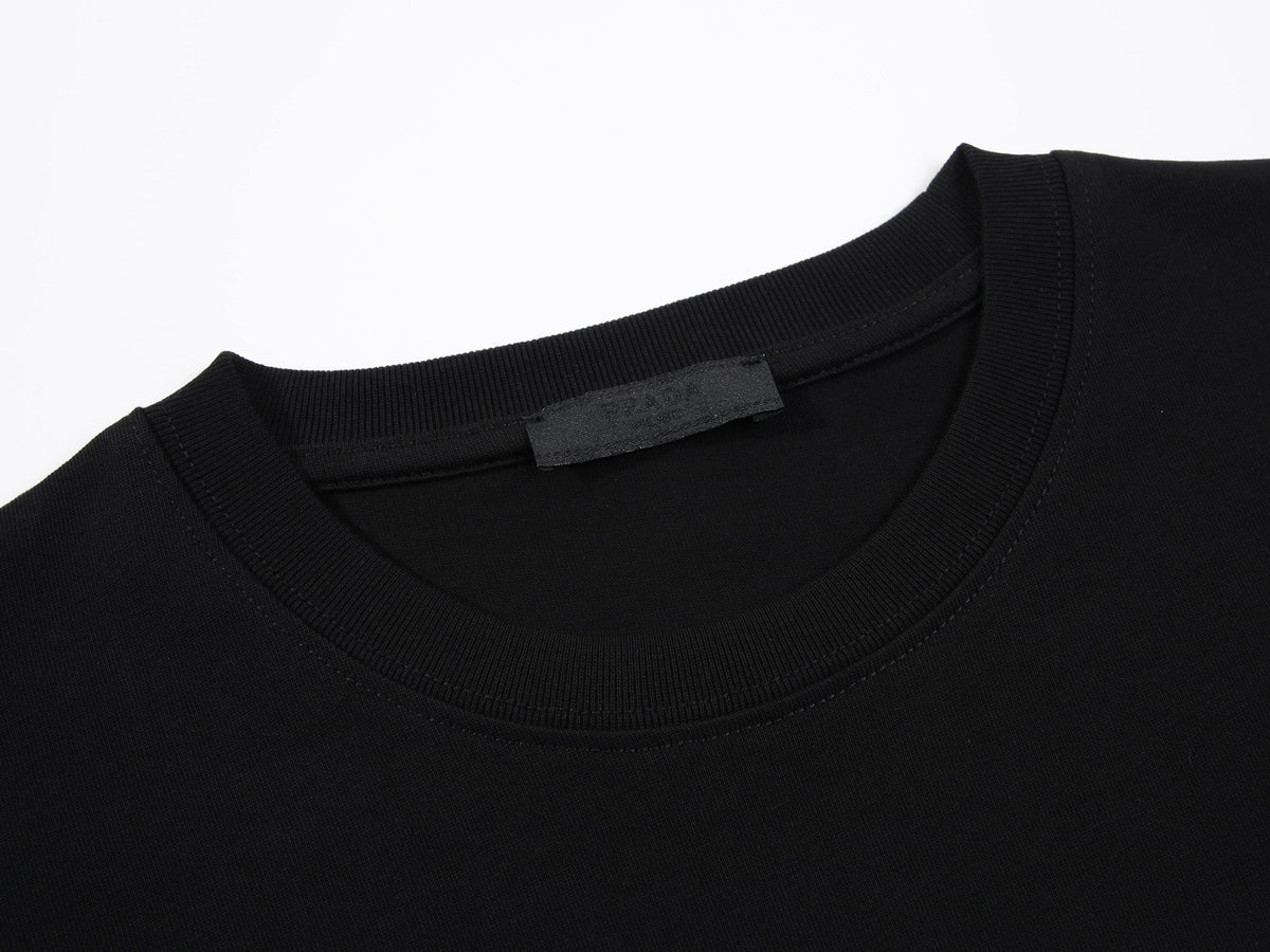ZIP POCKET COTTON T-SHIRT