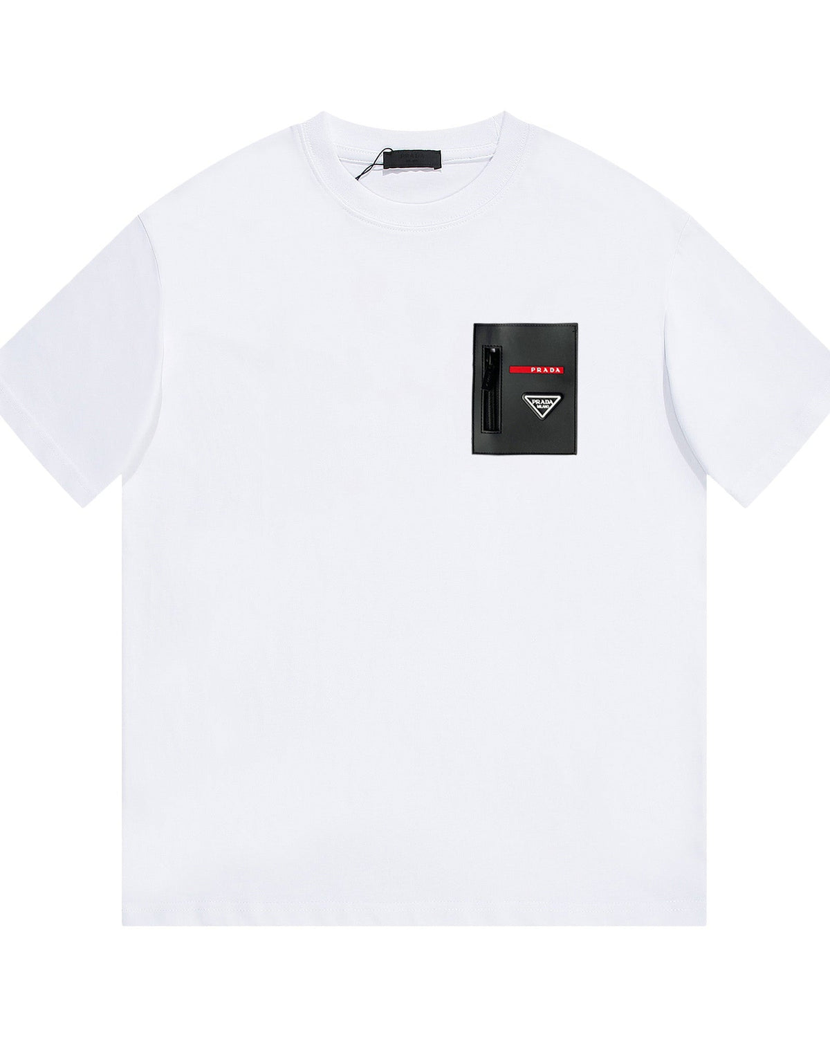 ZIP POCKET COTTON T-SHIRT
