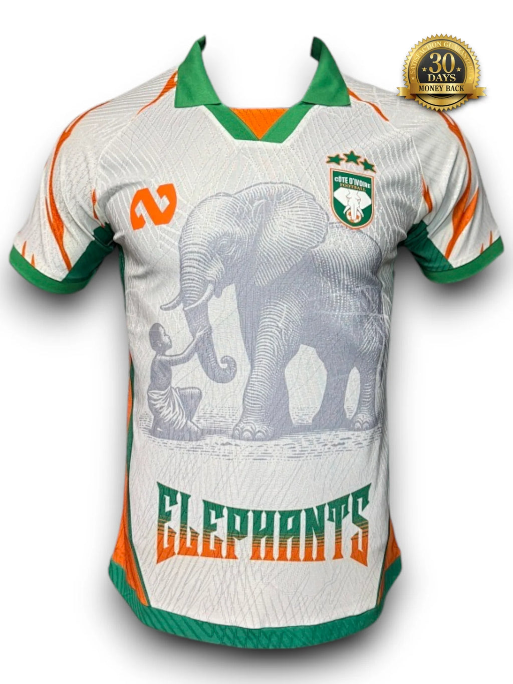 Ivory Coast Special Edition White Jersey - Player Version