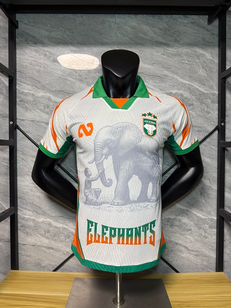Ivory Coast Special Edition White Jersey - Player Version