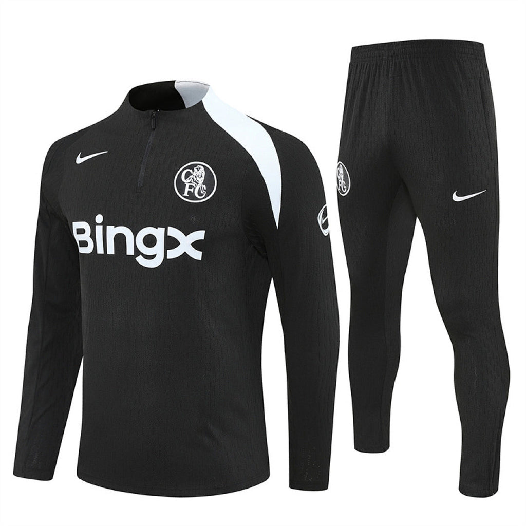 Chelsea Pre-Match Black II Tracksuit 25/26