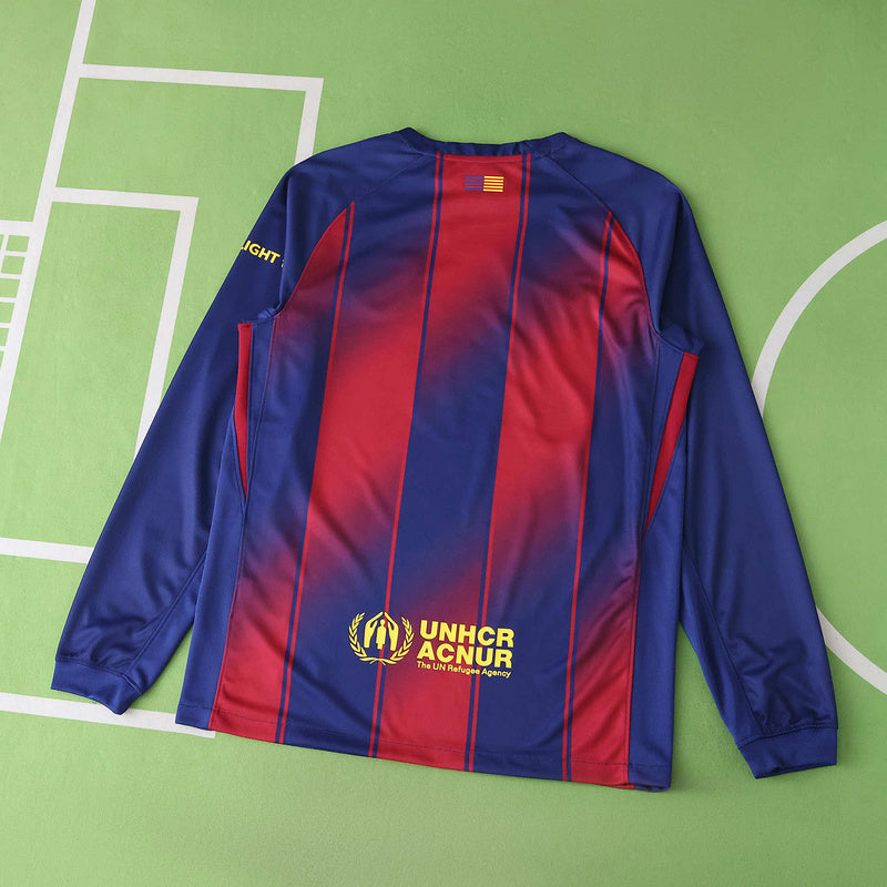 Barcelona 25/26 Home Jersey - Long Sleeve