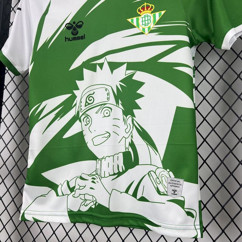 Kids Real Betis 2025/26 Hummel x Limited Edition Naruto Jersey