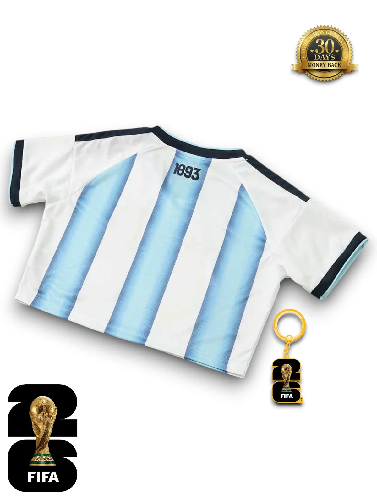 Argentina World Cup 2026 Cropped - Women's