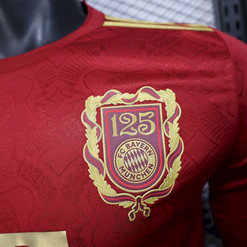 Bayern Munich Player Jersey 125th Anniversary Long Sleeve