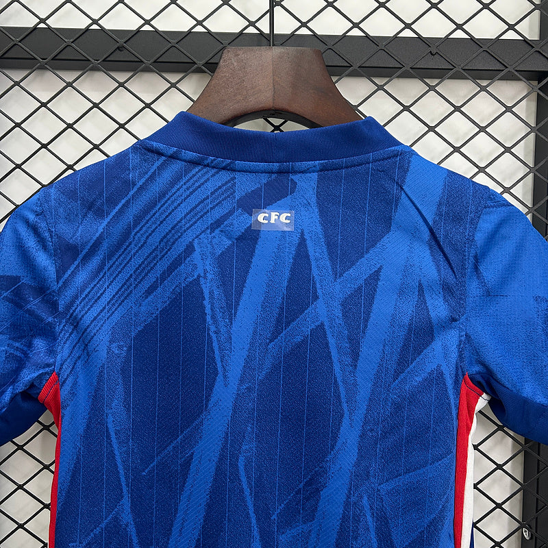 Kids Chelsea Home Kit 25/26 with World Champions 25 printing