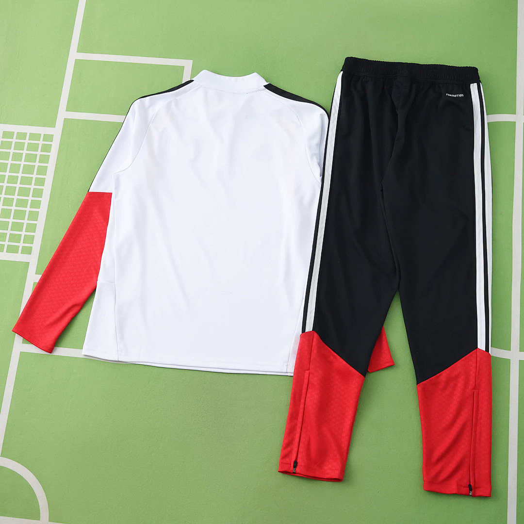 Germany World Cup 2026 Half-Zip Training Suit Set White