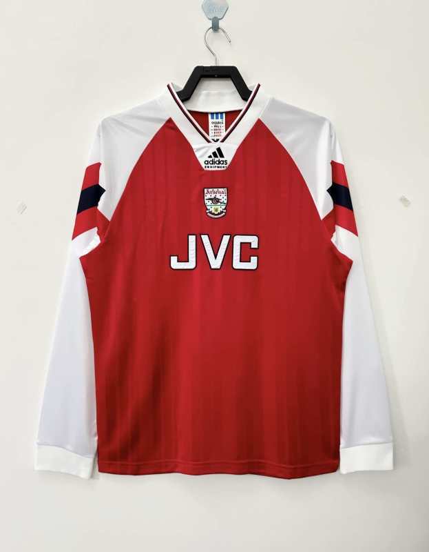 Arsenal Retro Jersey Home 1992/94 Long Sleeve - Remake