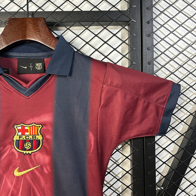 Kids Travis Scott x FC Barcelona Retro Kit 2000/01 Home Skeleton