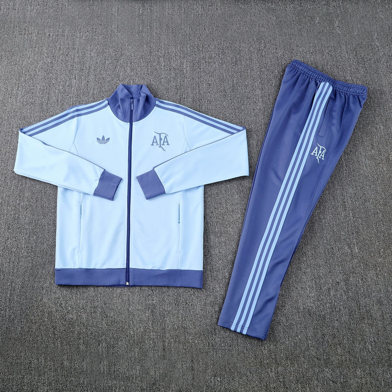 Argentina 24/25 Full-Zip TrackSuit Light Blue
