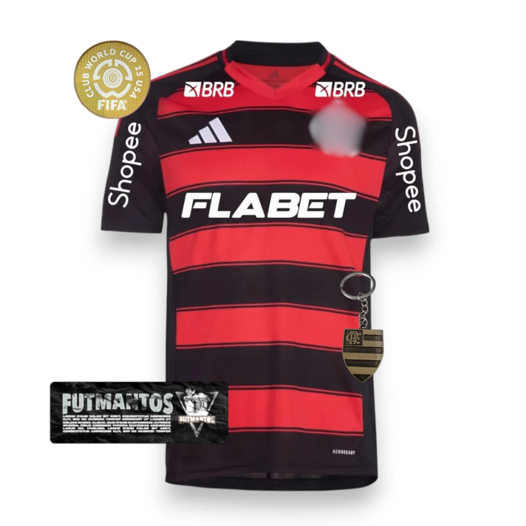 Camisa Flamengo CRF I 25/26 Com Patrocínios