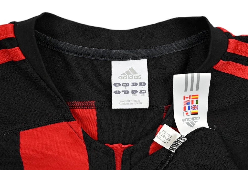 AC Milan 03/04 I Home Jersey - Long Sleeve Retro Version
