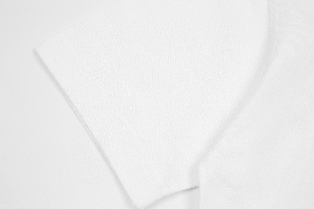 Printed lettering cotton T-shirt