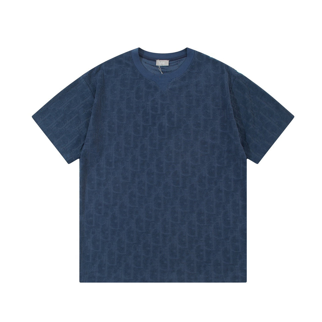 Jacquard towelling T-shirt