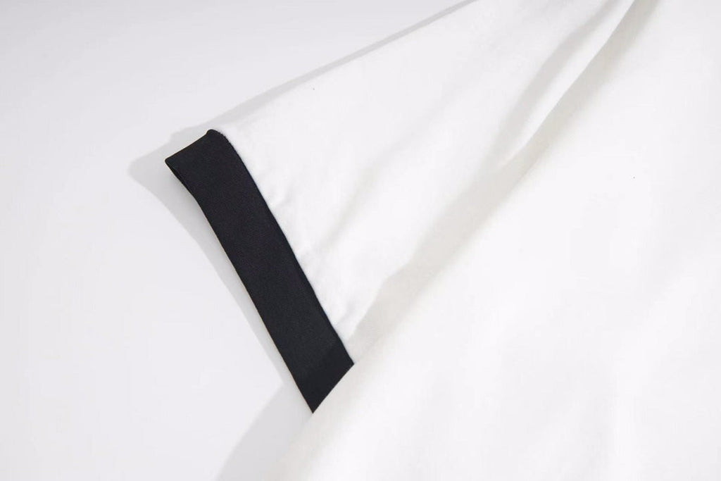 Color-blocking pure cotton
