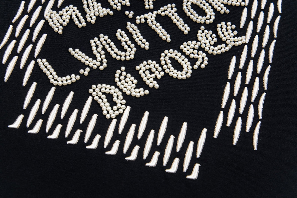 Pearl embroidered T-shirt