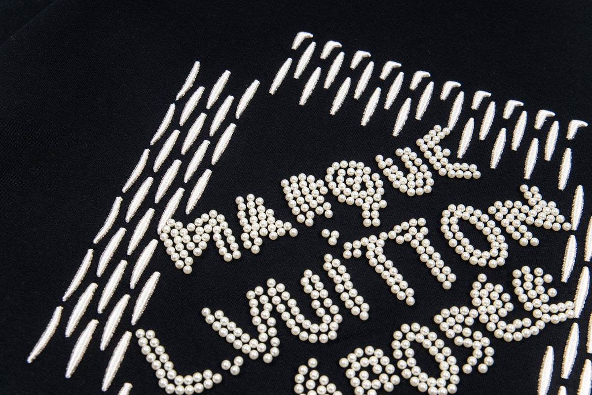 Pearl embroidered T-shirt