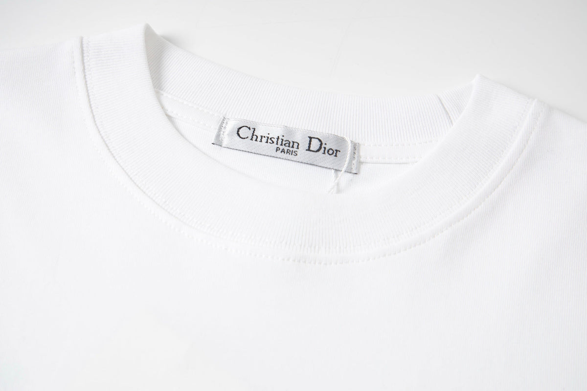 Embroidered cotton T-shirt