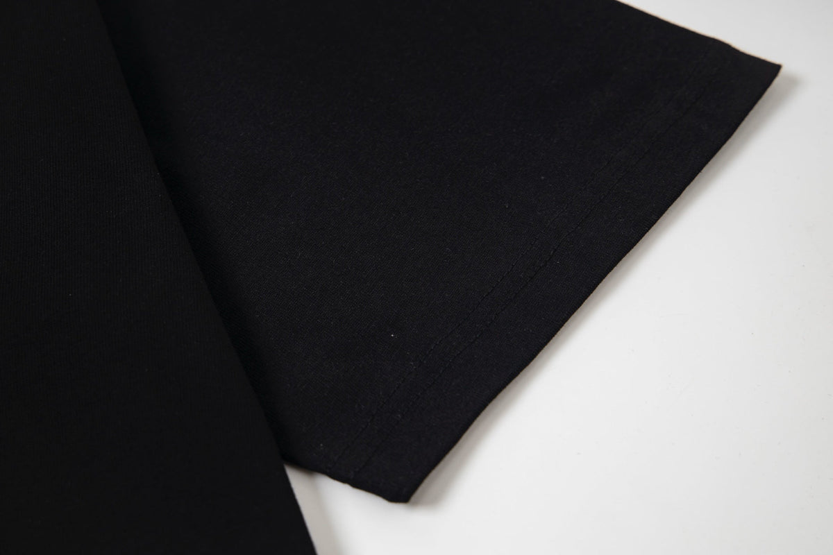 Rivet inlaid with concave silicone reflective T-shirt