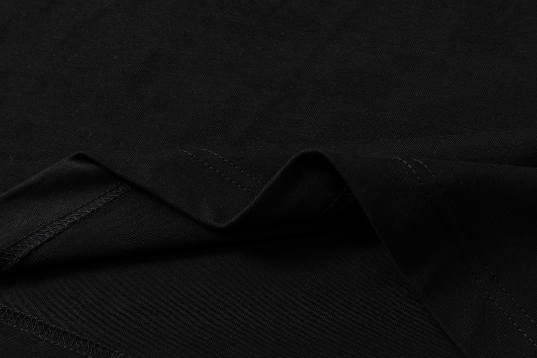 Pearl embroidered cotton T-shirt