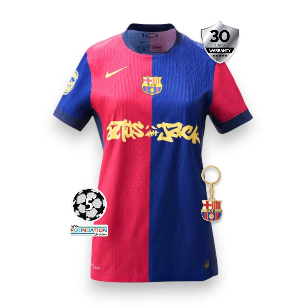 Barcelona Woman Home Jersey X Travis Scott
