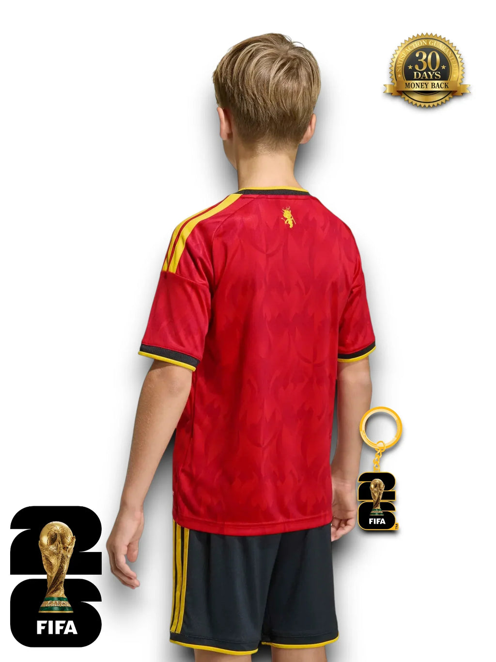 Kit Kids Belgium World Cup 2026 Jersey